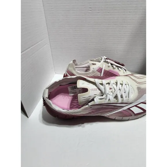 Reebok Men Sz 10 Cottweiler Zig 3D Storm White Red Stucco Running Shoes Sneaker