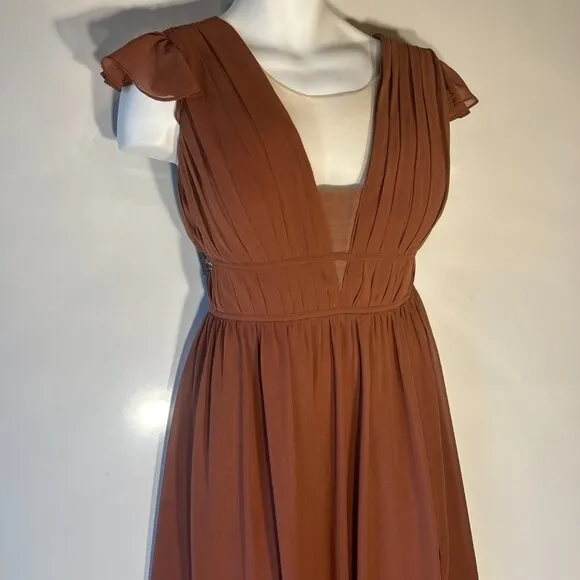 Revelry Cora SZ 22 Grecian Style Formal Bridesmaid Prom Mother of Bride Black Ti