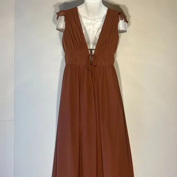 Revelry Cora SZ 22 Grecian Style Formal Bridesmaid Prom Mother of Bride Black Ti