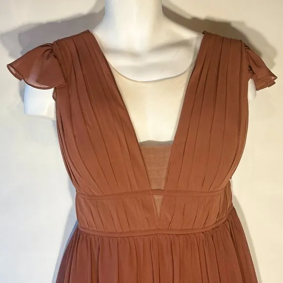 Revelry Cora SZ 22 Grecian Style Formal Bridesmaid Prom Mother of Bride Black Ti