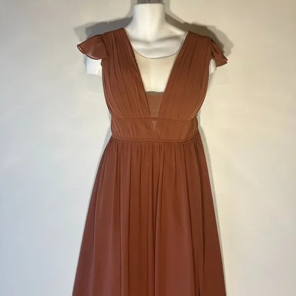 Revelry Cora SZ 22 Grecian Style Formal Bridesmaid Prom Mother of Bride Black Ti