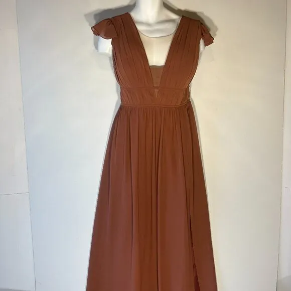 Revelry Cora SZ 22 Grecian Style Formal Bridesmaid Prom Mother of Bride Black Ti