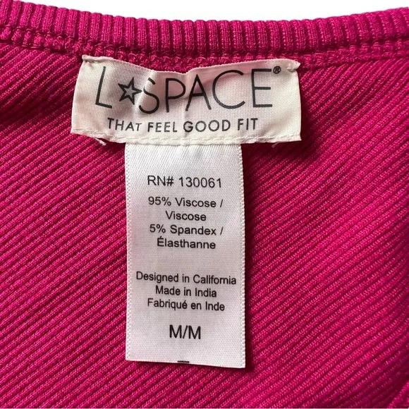 REVOLVE X LSPACE EXCLUSIVE Alana Dress Size Medium in Color Bougainvillea
