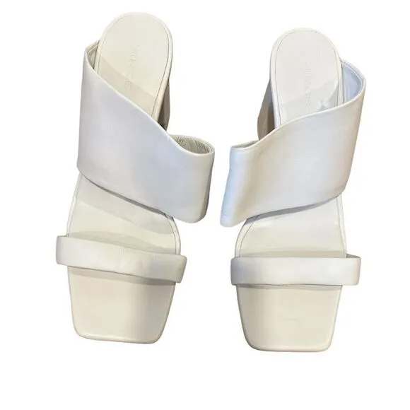 Revolve VINCE Nessia Block Heel Leather Sandals