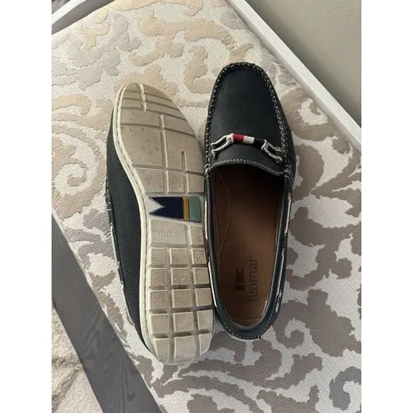 Riomar Halyard Waterman‎ Men's Navy Blue Leather Horsebit Deck Driver Shoes 12