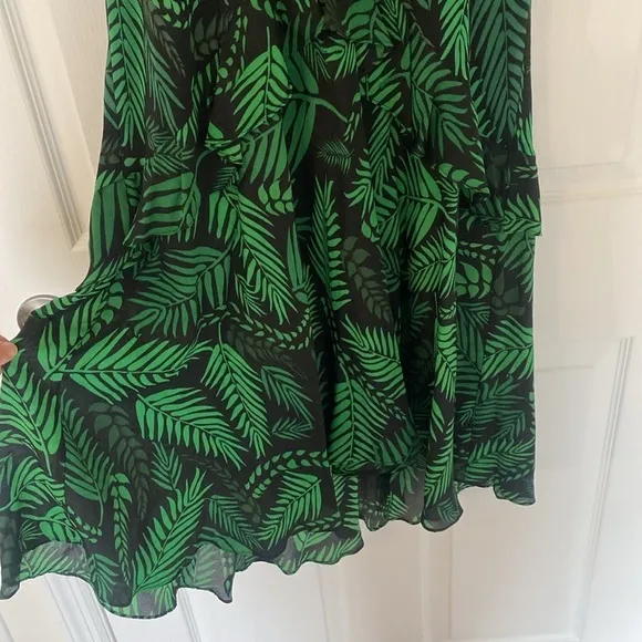RIXO - Cheryl Palm Leaf-Print Georgette Dress