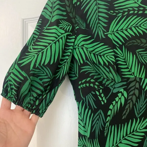 RIXO - Cheryl Palm Leaf-Print Georgette Dress