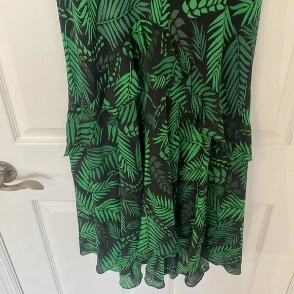 RIXO - Cheryl Palm Leaf-Print Georgette Dress