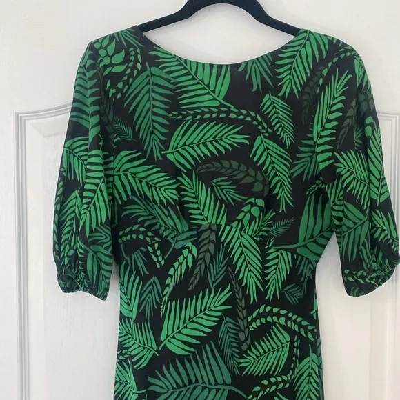 RIXO - Cheryl Palm Leaf-Print Georgette Dress