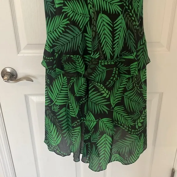 RIXO - Cheryl Palm Leaf-Print Georgette Dress