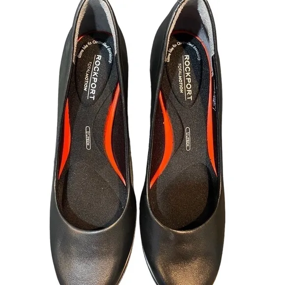 Rockport Black Leather Pump l Women’s Size 6.5 Black Heels l Total Motion