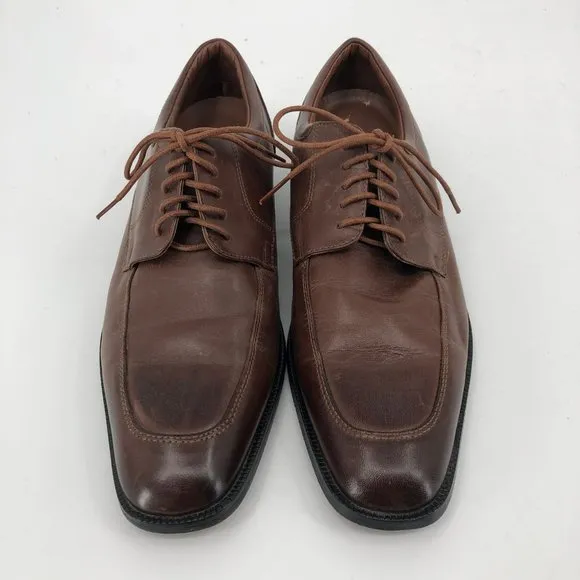 Rockport Brown Brogue Leather Oxfords | Lace Up, Size 11