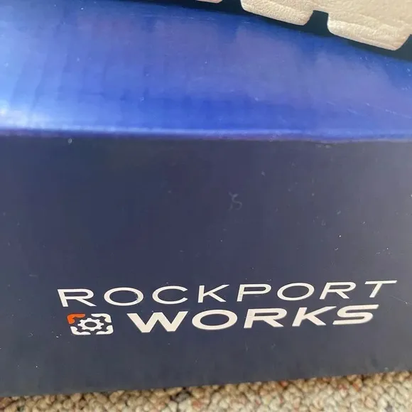 Rockport Works Opened Box Genuine Leather Upper Steel Toes Shoes Women Size 6M