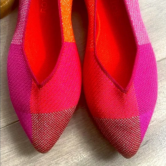 Rothy's Limited edition point metallic pomegranate Women's  Flats shoes