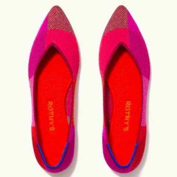 Rothy's Limited edition point metallic pomegranate Women's  Flats shoes
