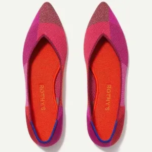 Rothy's Limited edition point metallic pomegranate Women's  Flats shoes
