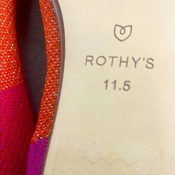 Rothy's Limited edition point metallic pomegranate Women's  Flats shoes