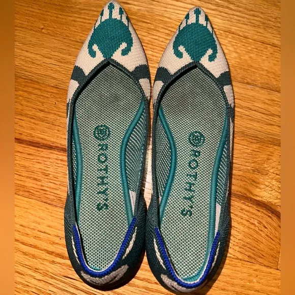 Rothy’s Moroccan Pointed Flats size 7 GUC
