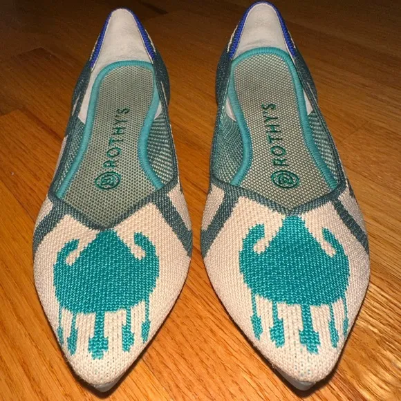 Rothy’s Moroccan Pointed Flats size 7 GUC