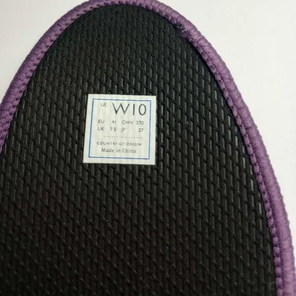 Rothy's Retired Violet Botanicamo Camo Print Flats Shoes Size 10 NWOB