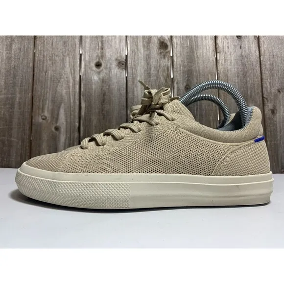 Rothy’s RS02 Shoes Lace Up Sneakers Knit Brown Mens Shoe Size 6.5 Women’s 8