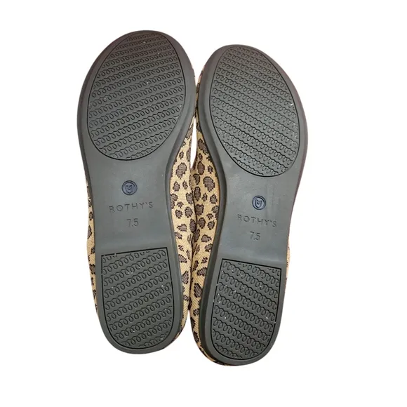 Rothy’s The Flat Round Toe Shoes in Retired Cheetah Print Size 7.5