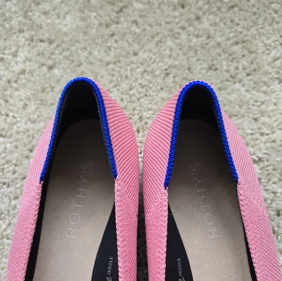 Rothys The High Point In Love Insole Heels Womens 8.5 Pink