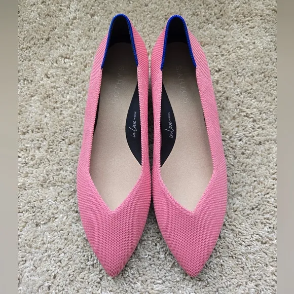 Rothys The High Point In Love Insole Heels Womens 8.5 Pink