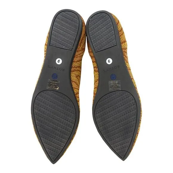 Rothy's‎ The Point Flats Driftwood Brown Women's Size 9 Sustainable Comfortable