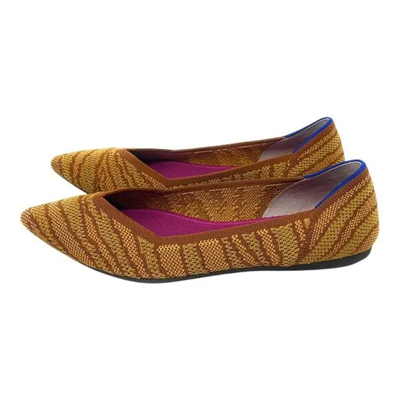 Rothy's‎ The Point Flats Driftwood Brown Women's Size 9 Sustainable Comfortable