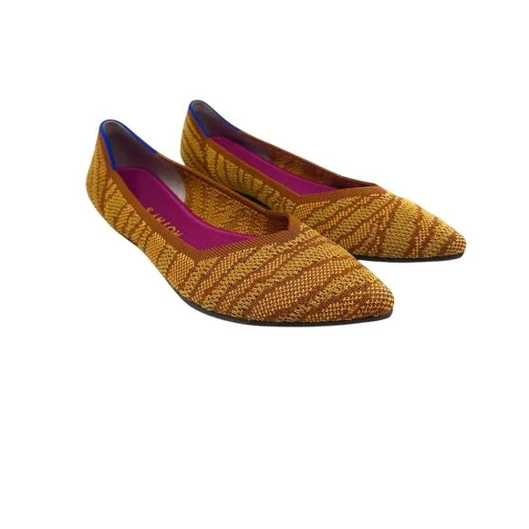 Rothy's‎ The Point Flats Driftwood Brown Women's Size 9 Sustainable Comfortable