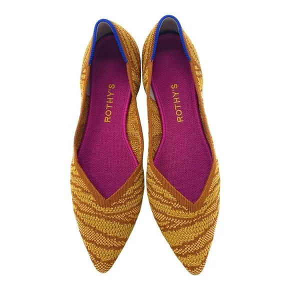 Rothy's‎ The Point Flats Driftwood Brown Women's Size 9 Sustainable Comfortable