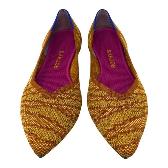 Rothy's‎ The Point Flats Driftwood Brown Women's Size 9 Sustainable Comfortable