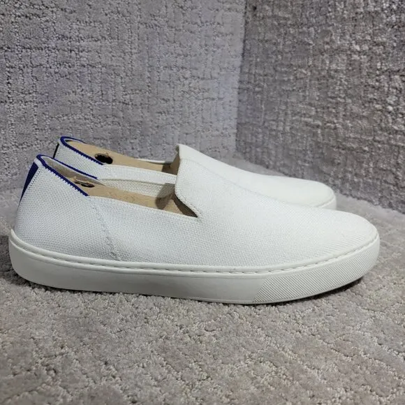 Rothy's The Sneaker Women's Size 9 US Bright White Textile Slip On Casual Shoes