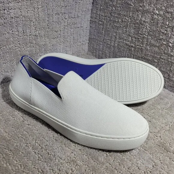 Rothy's The Sneaker Women's Size 9 US Bright White Textile Slip On Casual Shoes