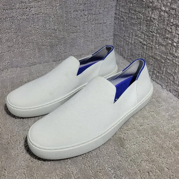 Rothy's The Sneaker Women's Size 9 US Bright White Textile Slip On Casual Shoes