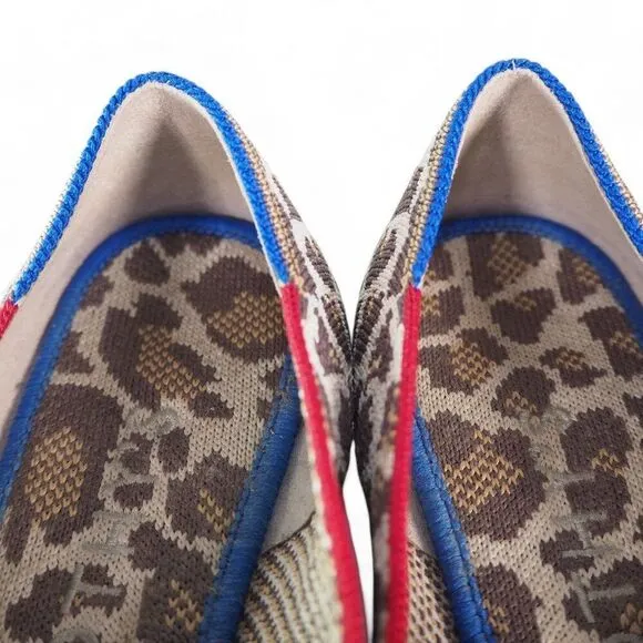 Rothy's The Flats Retired Mocha Leopard Cheetah Print Slip-on Flats Women's 8