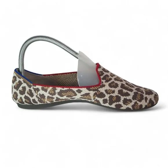 Rothy's The Flats Retired Mocha Leopard Cheetah Print Slip-on Flats Women's 8