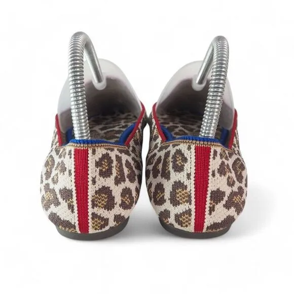 Rothy's The Flats Retired Mocha Leopard Cheetah Print Slip-on Flats Women's 8