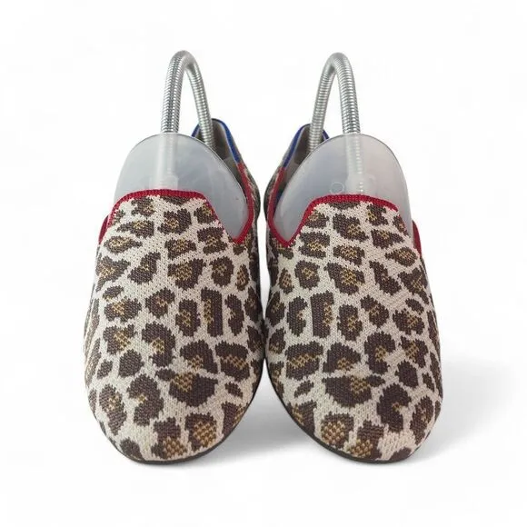 Rothy's The Flats Retired Mocha Leopard Cheetah Print Slip-on Flats Women's 8