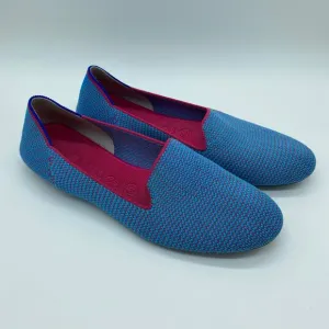 Rothy's Women's size 9.5 The Loafer Bluebell Triple Stitch Knit Flats Slip-On