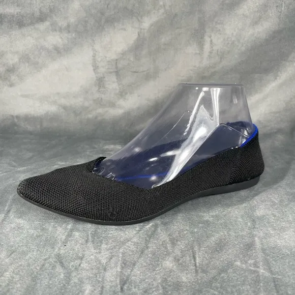 ROTHYS Women’s The Point Flats Black‎ Shoes Lightweight Size 7