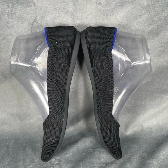 ROTHYS Women’s The Point Flats Black‎ Shoes Lightweight Size 7