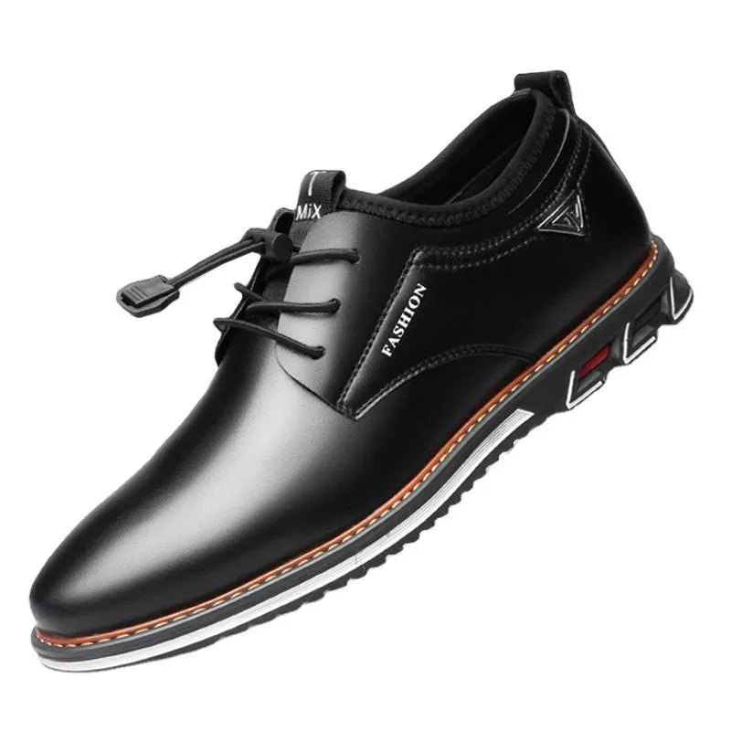 Round Toe Business Casual Korean Style Trendy Men's Shoes