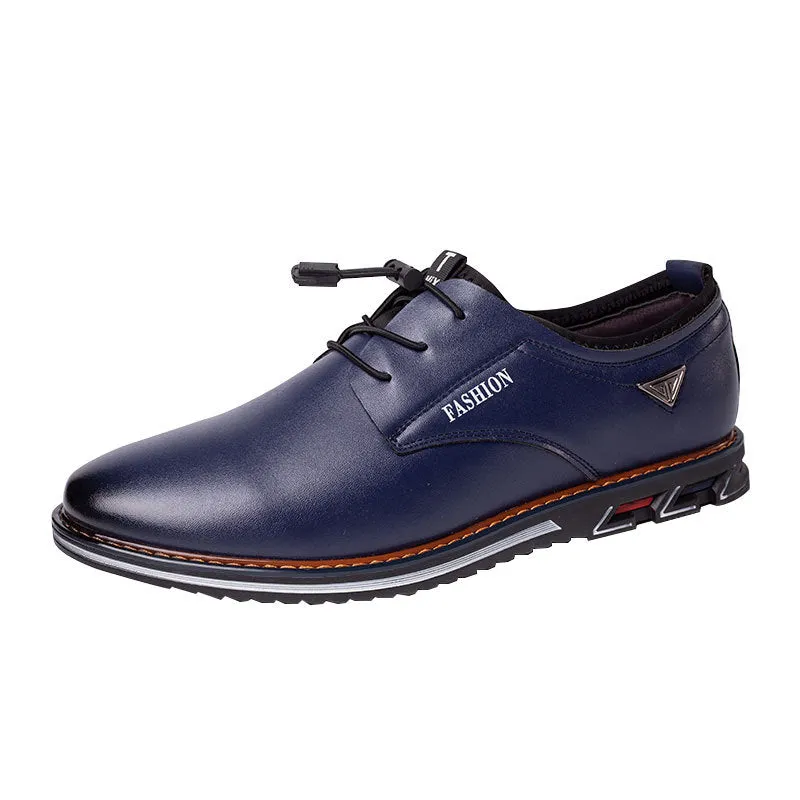 Round Toe Business Casual Korean Style Trendy Men's Shoes