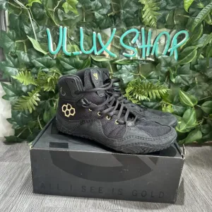 Rudis wrestling shoes Men 6.5 Women 8 JB1 Jordan Burroughs “All I See Is Gold”