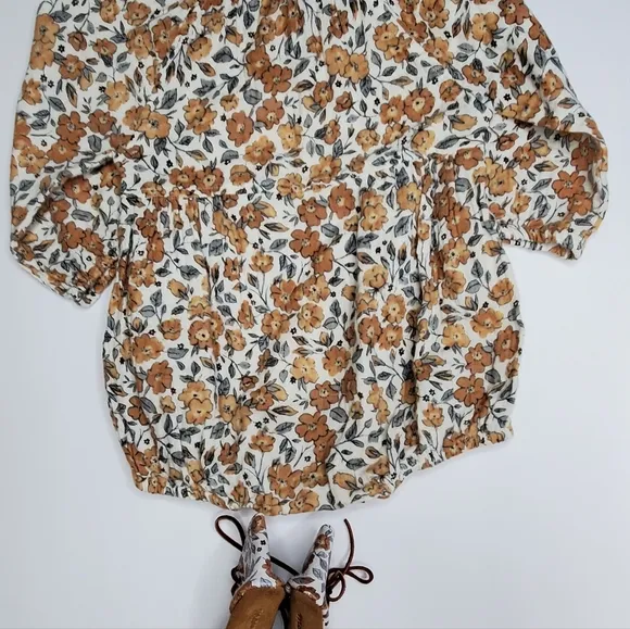 {Rylee   Cru} OG Blooms Romper &amp; Mon Petit Matching Shoes