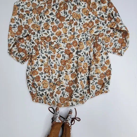 {Rylee   Cru} OG Blooms Romper &amp; Mon Petit Matching Shoes