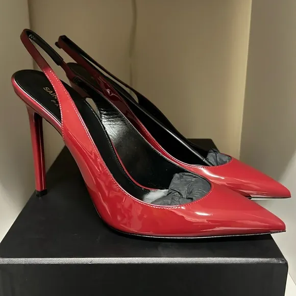 Saint Laurent Anja Sling Back Heels