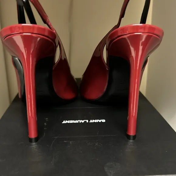Saint Laurent Anja Sling Back Heels